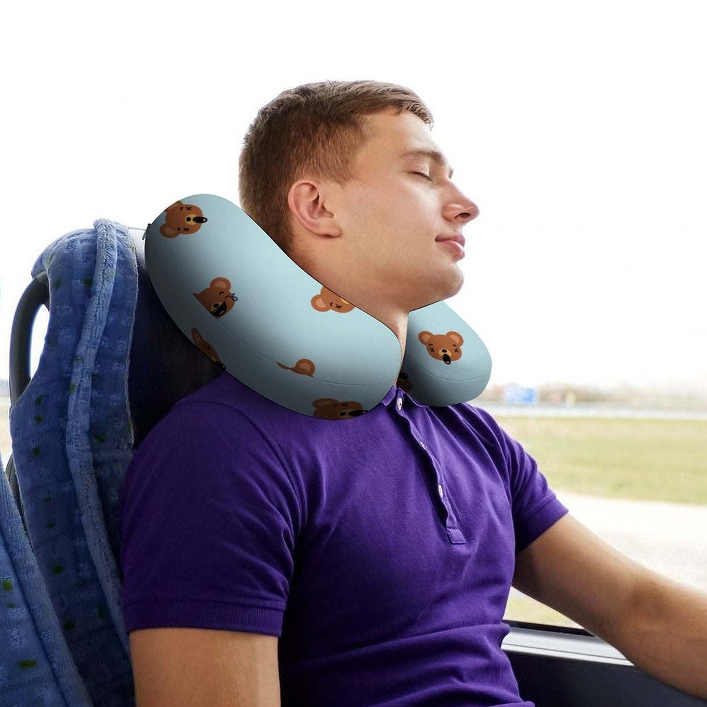 Almohada de Viaje Personalizada | Cojín de Memory Foam para Cuello