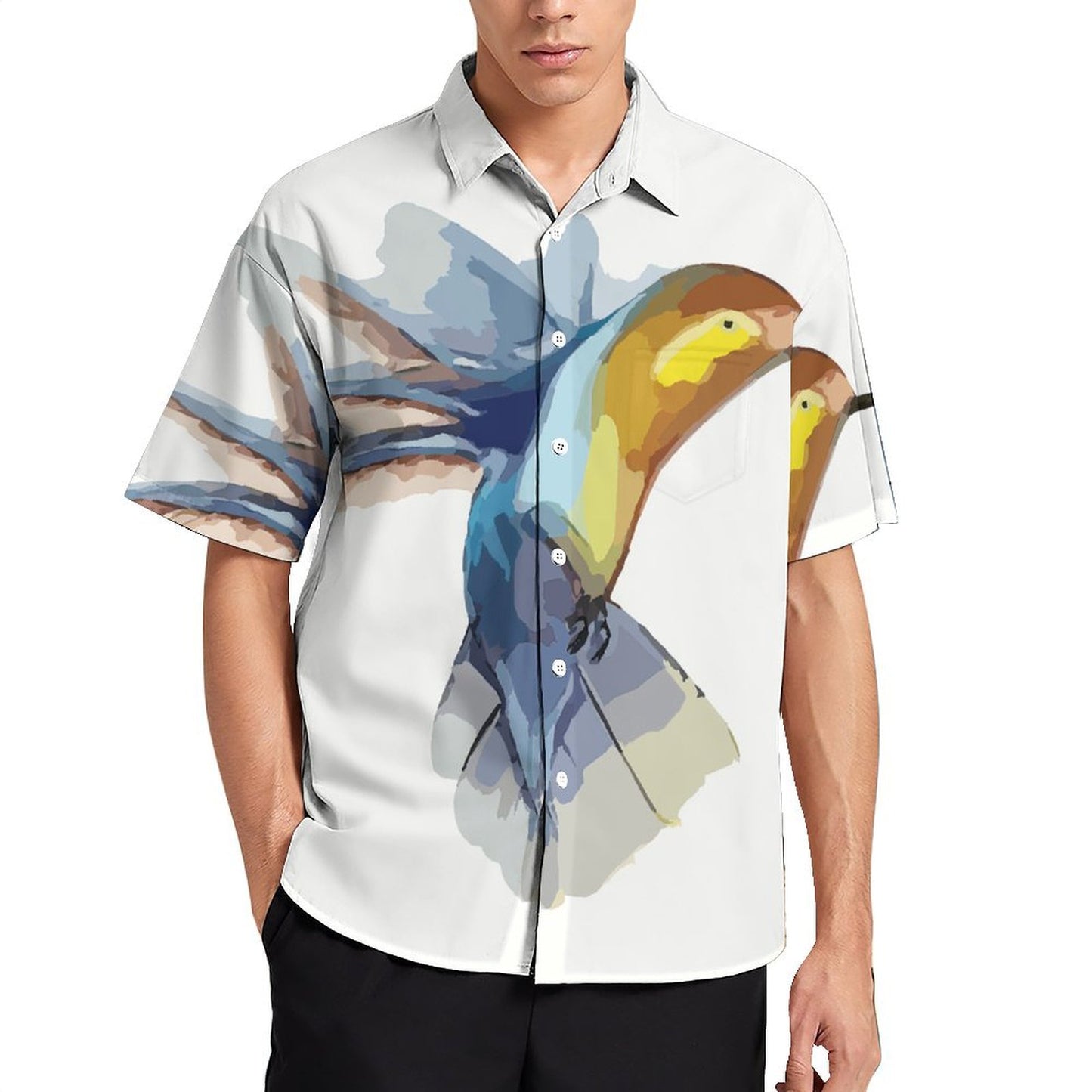 A Short Sleeved Shirt Oil Painting, Magpie