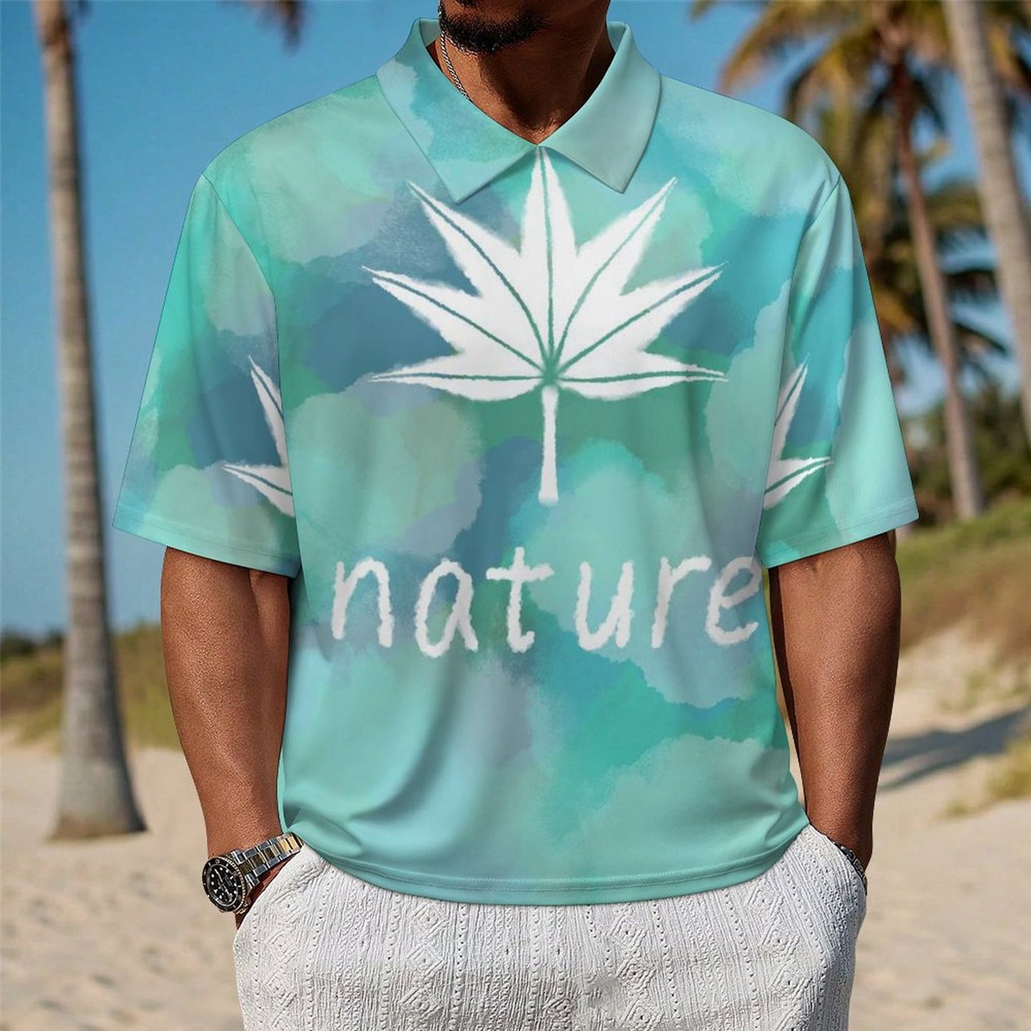 Camisa Personalizada de Piqué Manga Media | Sube tu Diseño