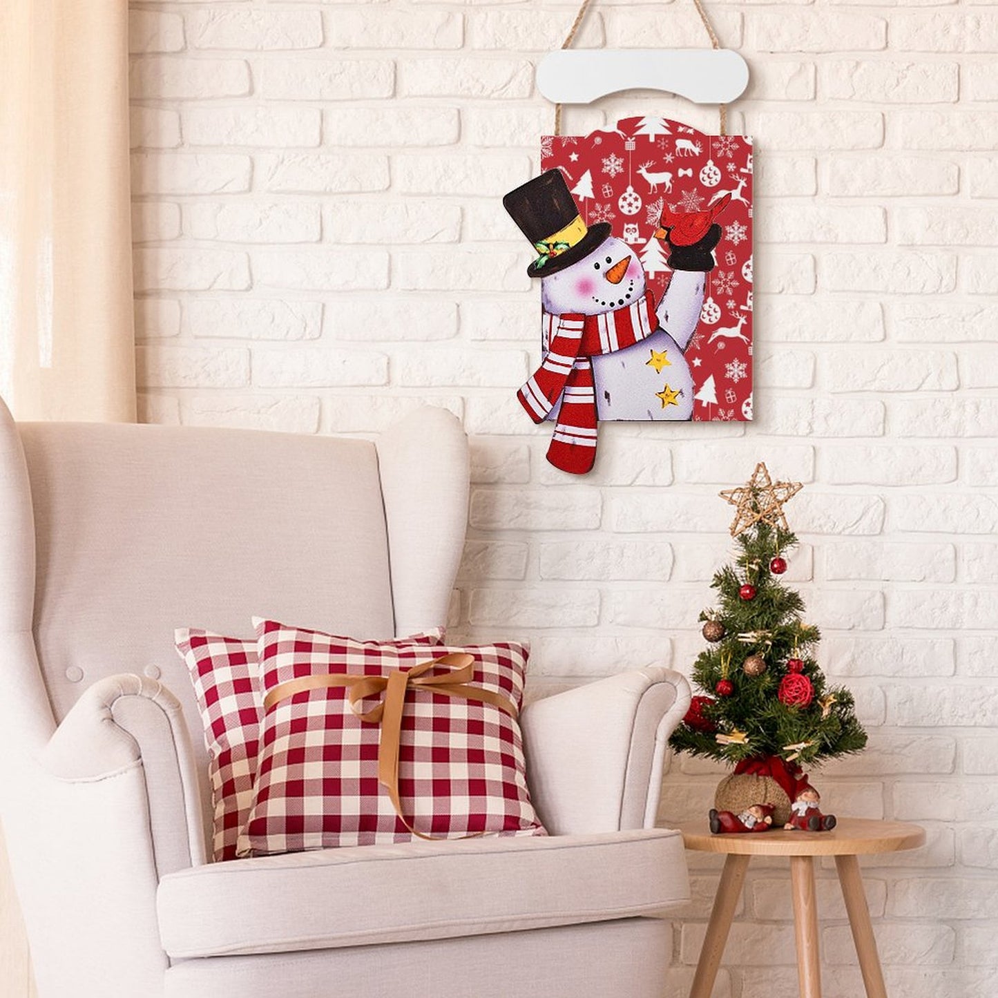Transforma tu Espacio con un Cuadro de Madera Navideño Personalizado