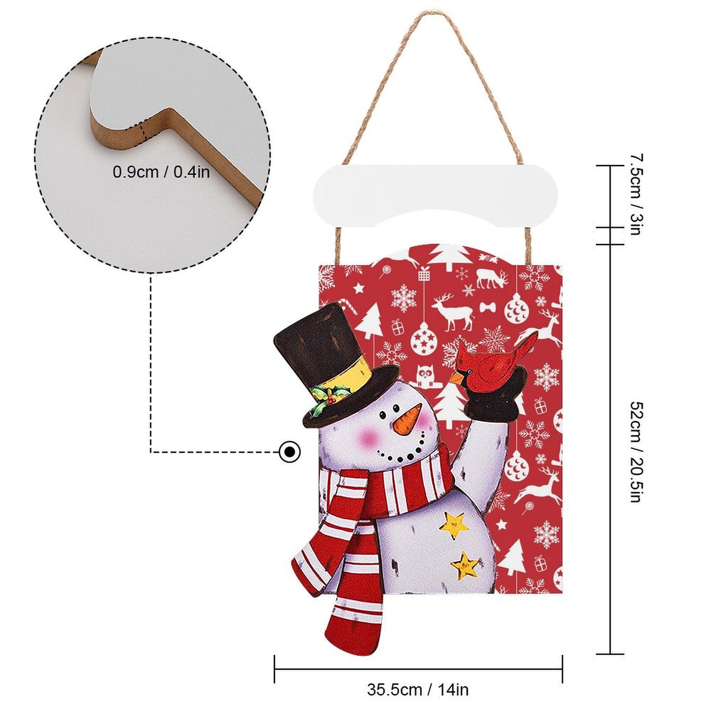 Transforma tu Espacio con un Cuadro de Madera Navideño Personalizado