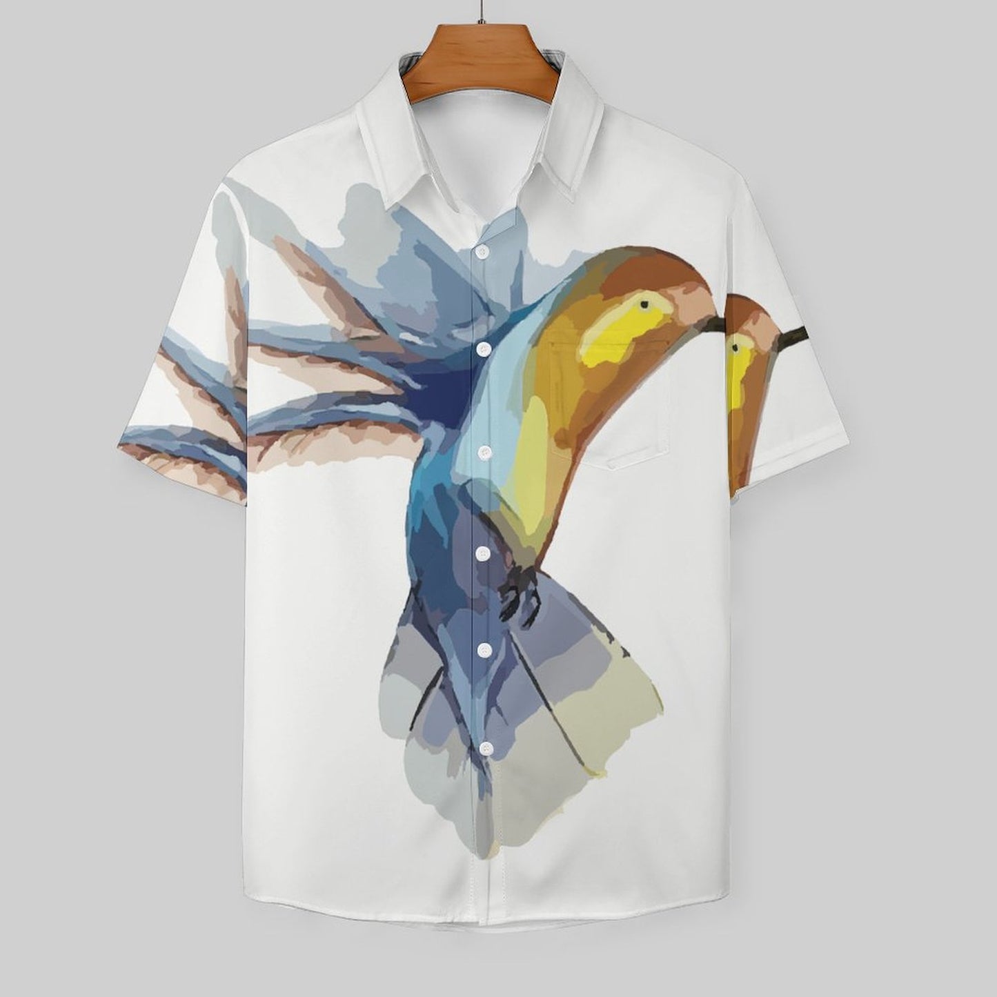 A Short Sleeved Shirt Oil Painting, Magpie