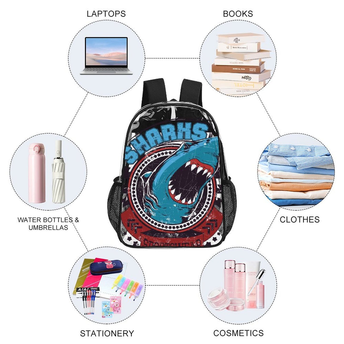 Mochila Transparente PVC Personalizada | Regalos Corporativos