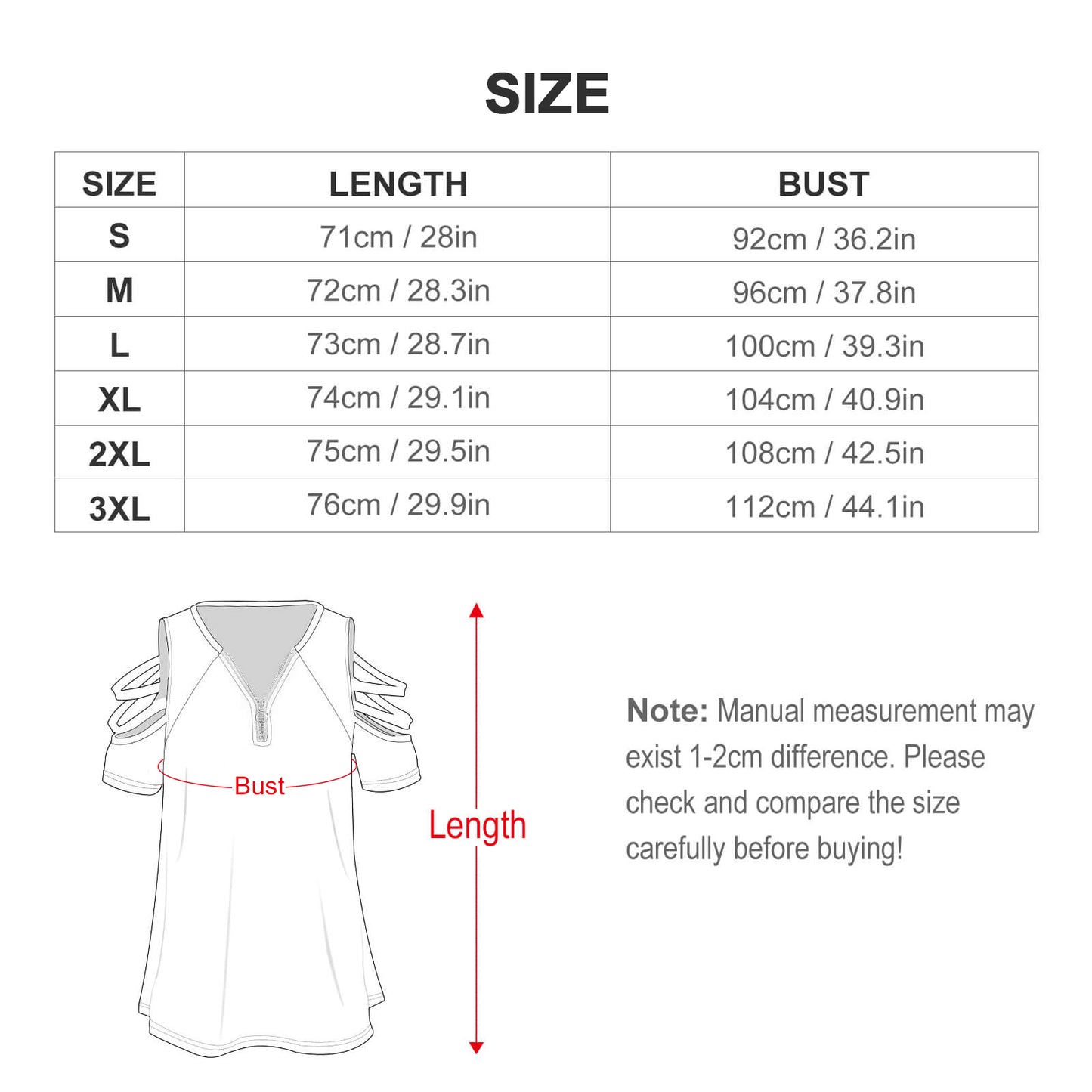 Blusa Túnica Hombros Descubiertos | Cierre V-Neck Ajustable