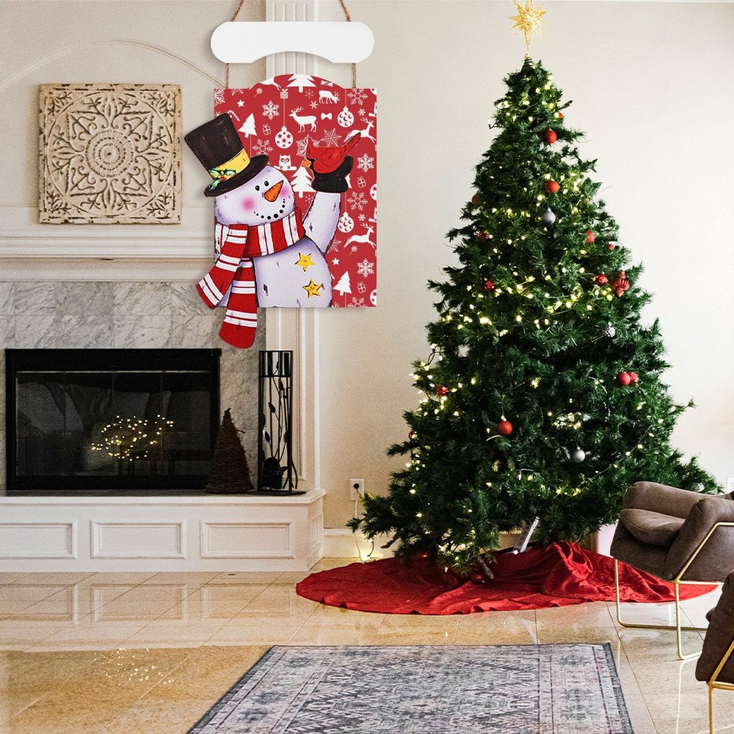 Transforma tu Espacio con un Cuadro de Madera Navideño Personalizado