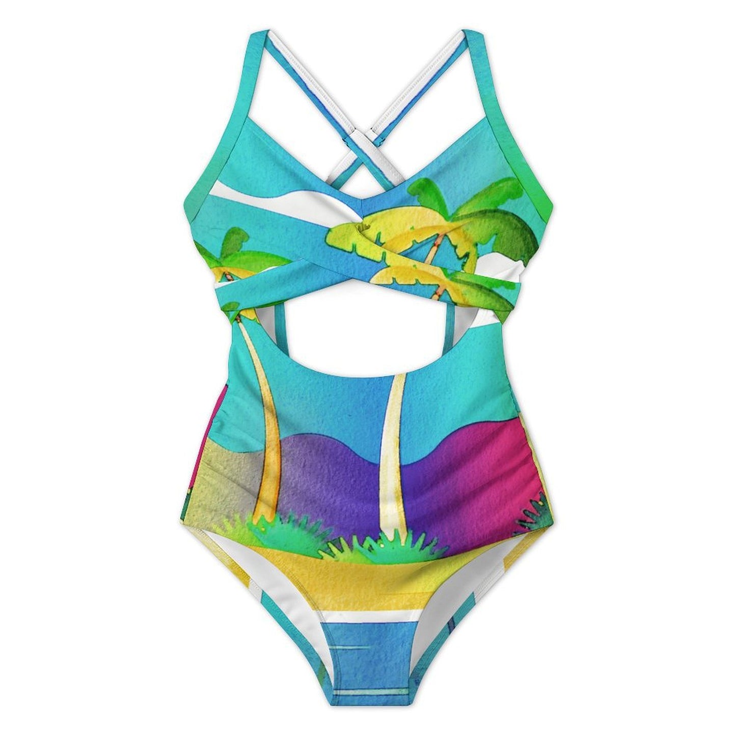 Traje de Baño con Cutout Personalizado | Monokini con Foto