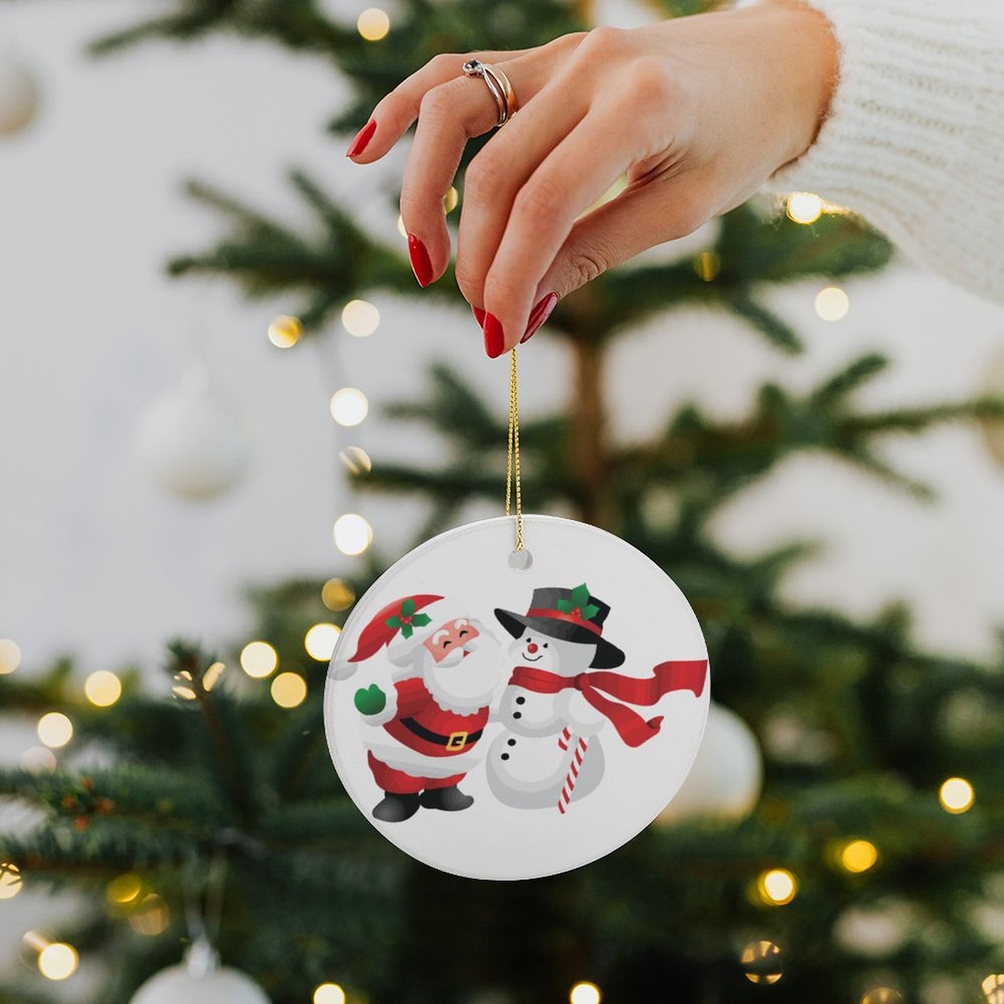 Un Legado en Cerámica: Tu Adorno Navideño con Foto de Alta Calidad