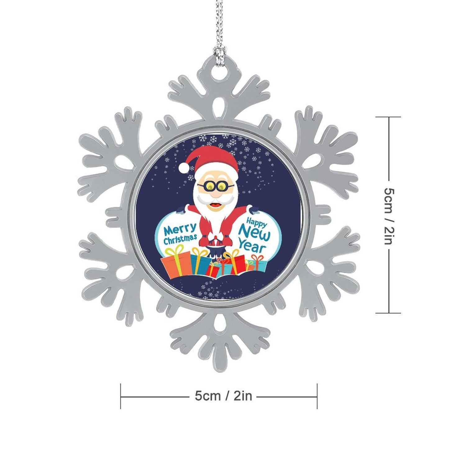 Forja tu Recuerdo: Adorno de Metal Personalizado en Forma de Copo de Nieve