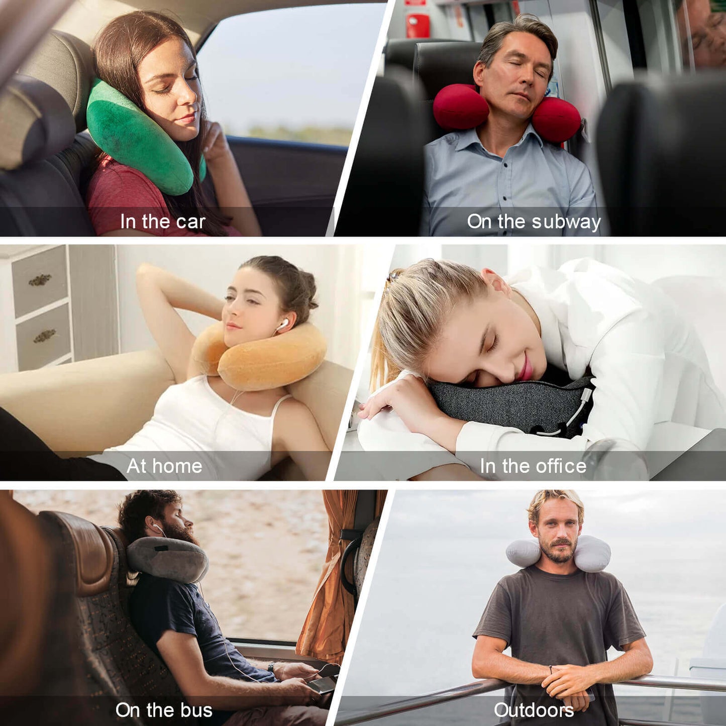 Almohada de Viaje Personalizada | Cojín de Memory Foam para Cuello