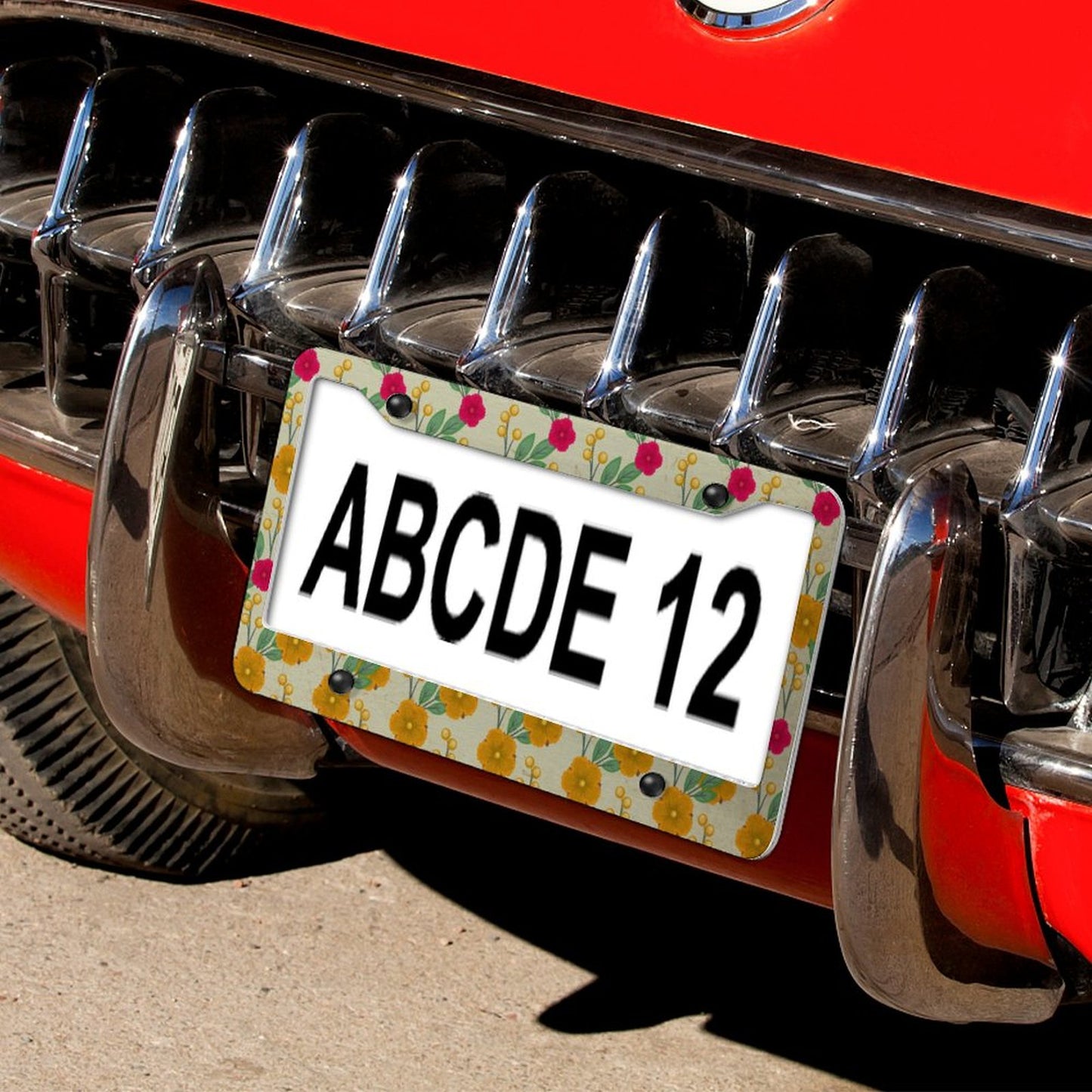 Set de Portaplacas Personalizados de Aluminio | Para Placa Americana