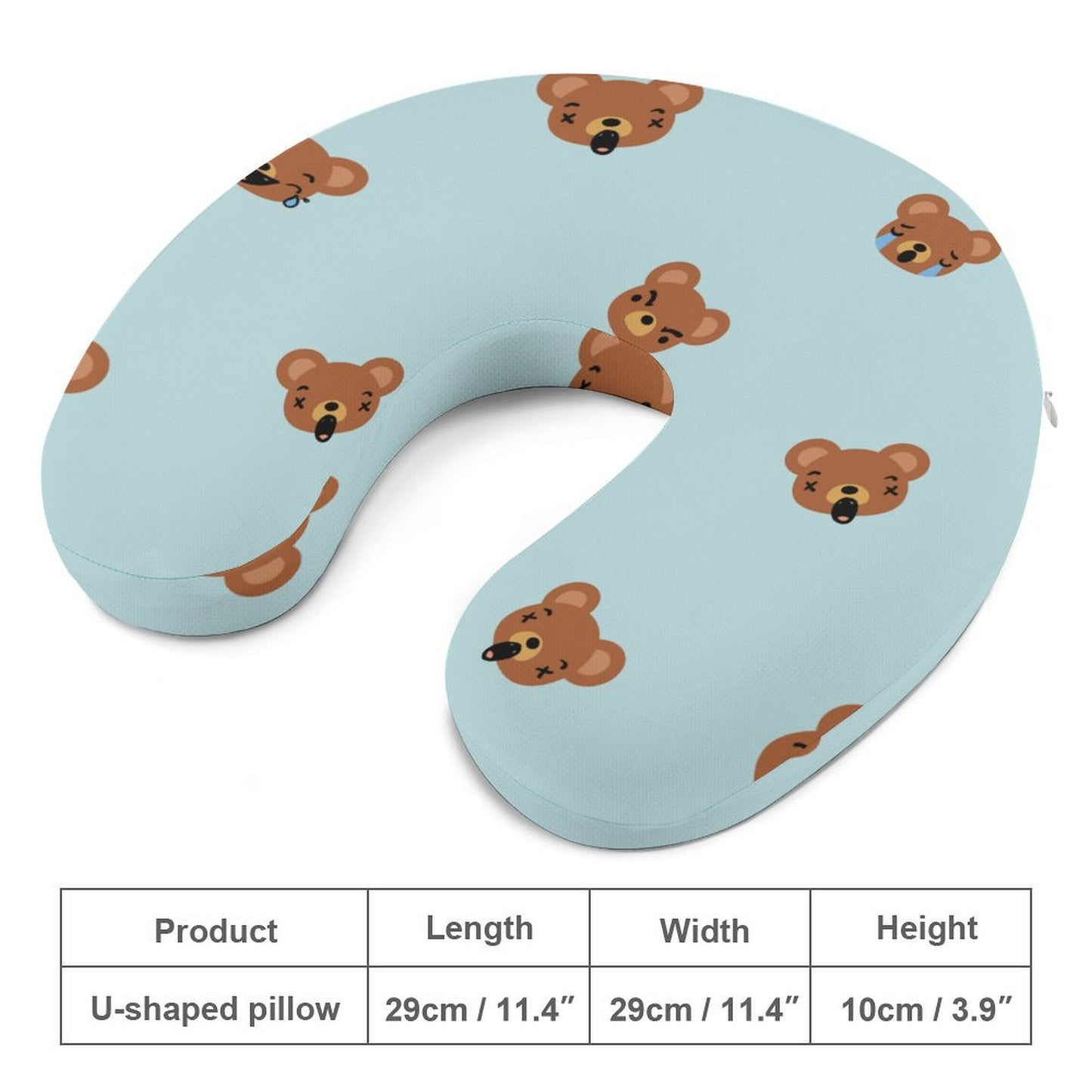 Almohada de Viaje Personalizada | Cojín de Memory Foam para Cuello