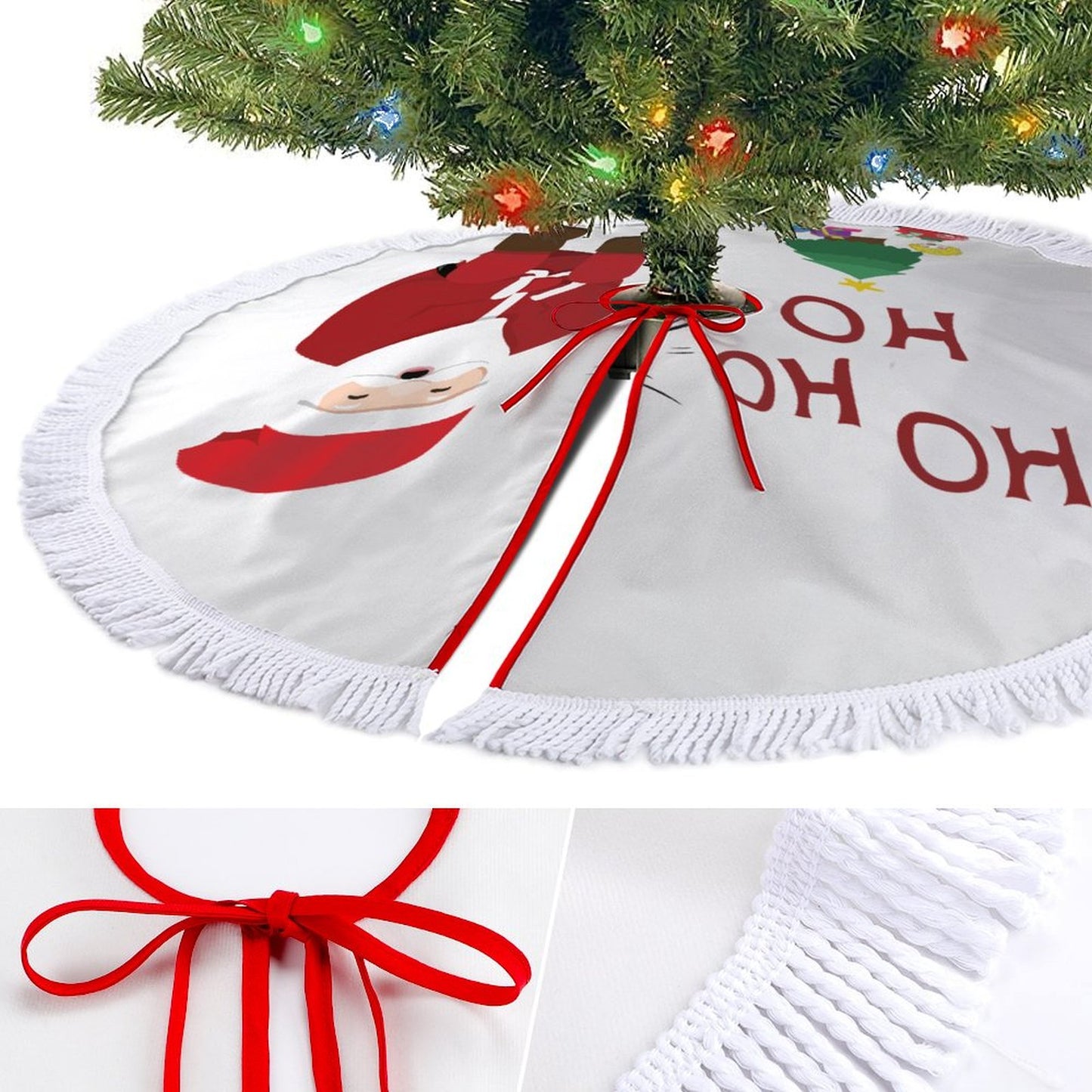 Un Toque Bohemio para tu Árbol: Falda con Borlas y Diseño Personalizado