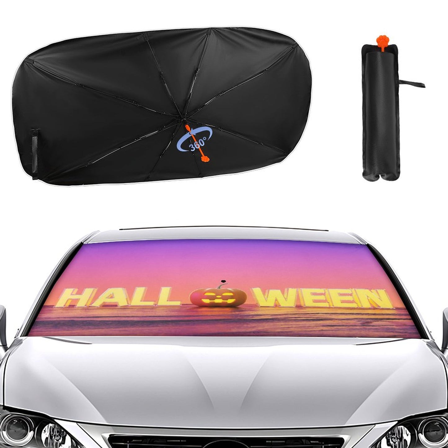 Parasol para Auto Personalizado | Tipo Sombrilla con tu Foto