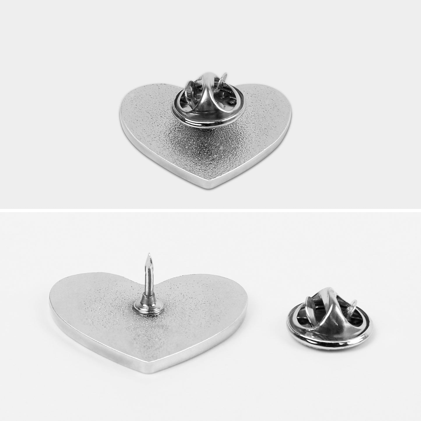 Pin de Corazón Personalizado con Foto | Broche Metálico Petite