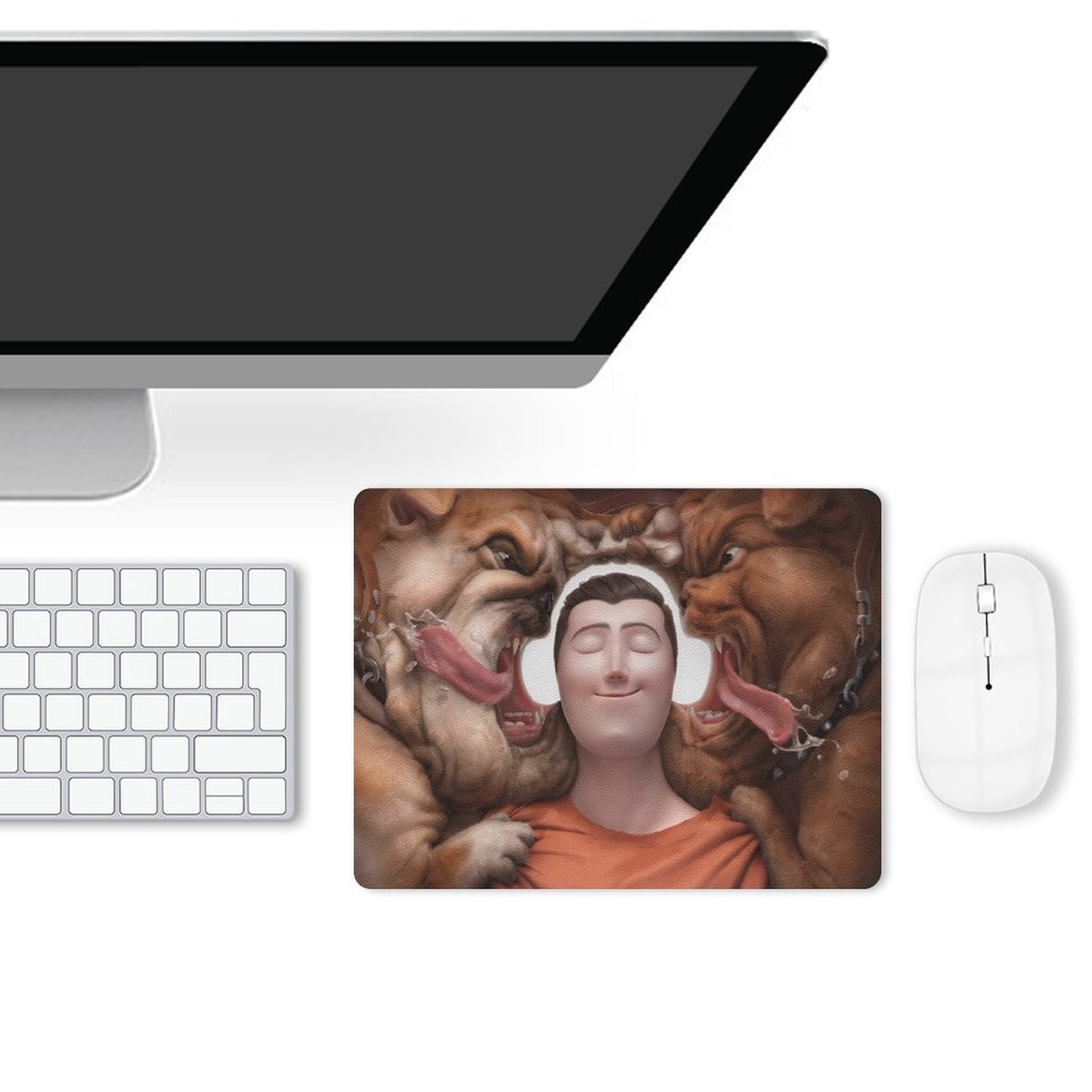 Mousepad de Piel PU Personalizado | Tapete de Mouse Impermeable