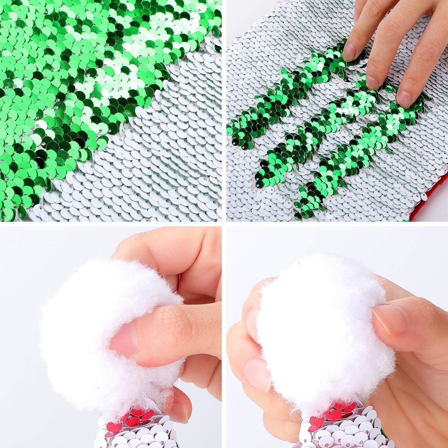 Revela la Magia: Gorro de Navidad de Lentejuelas con Diseño Secreto