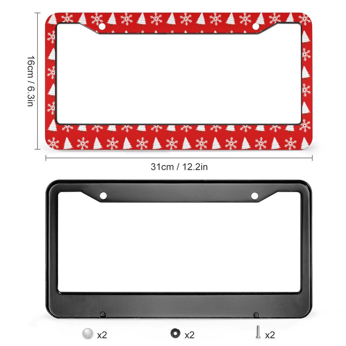 Portaplacas de Aluminio Personalizado | Diseño para Placa Americana