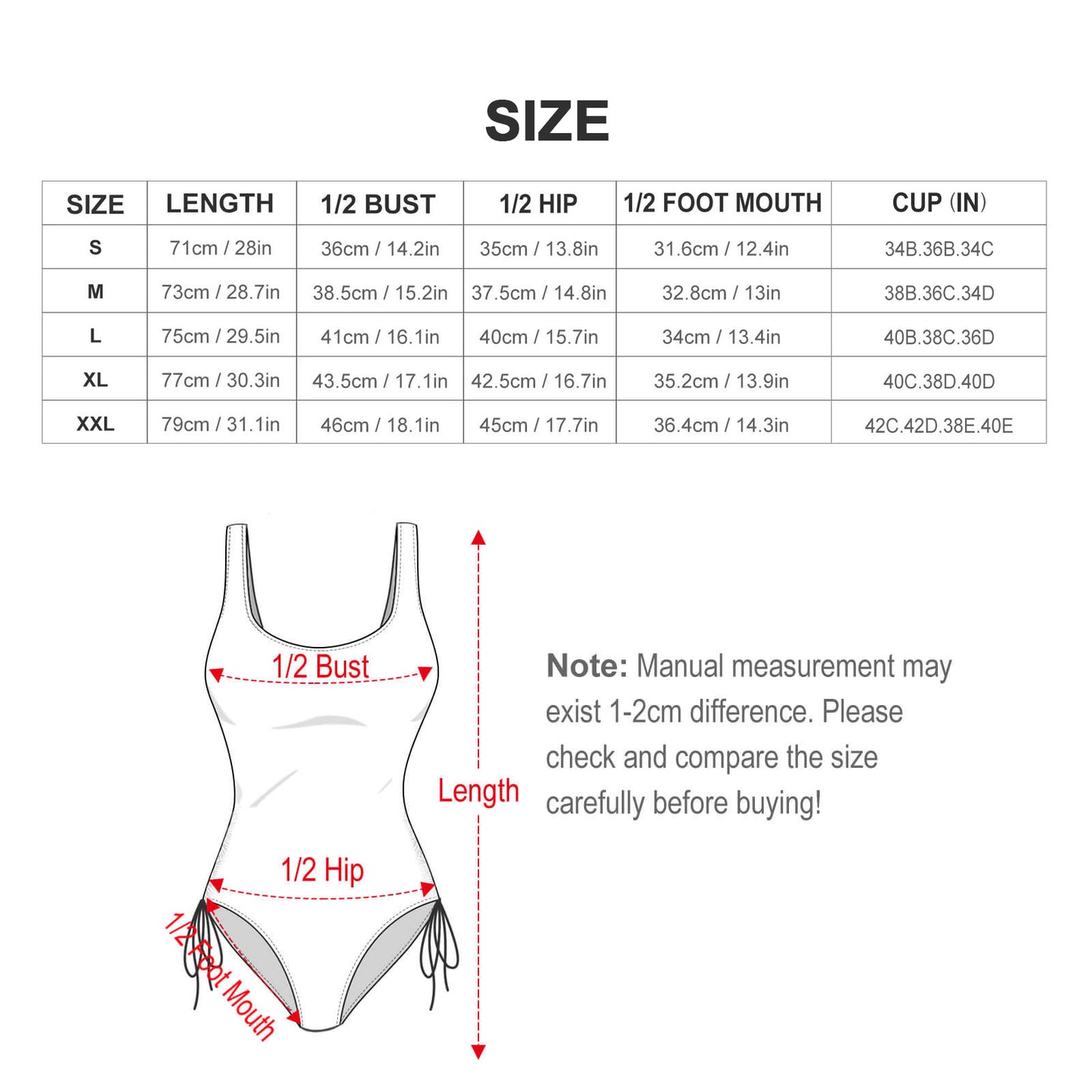 Traje de Baño Entero Mujer | Tirantes Ajustables y Copas Removibles