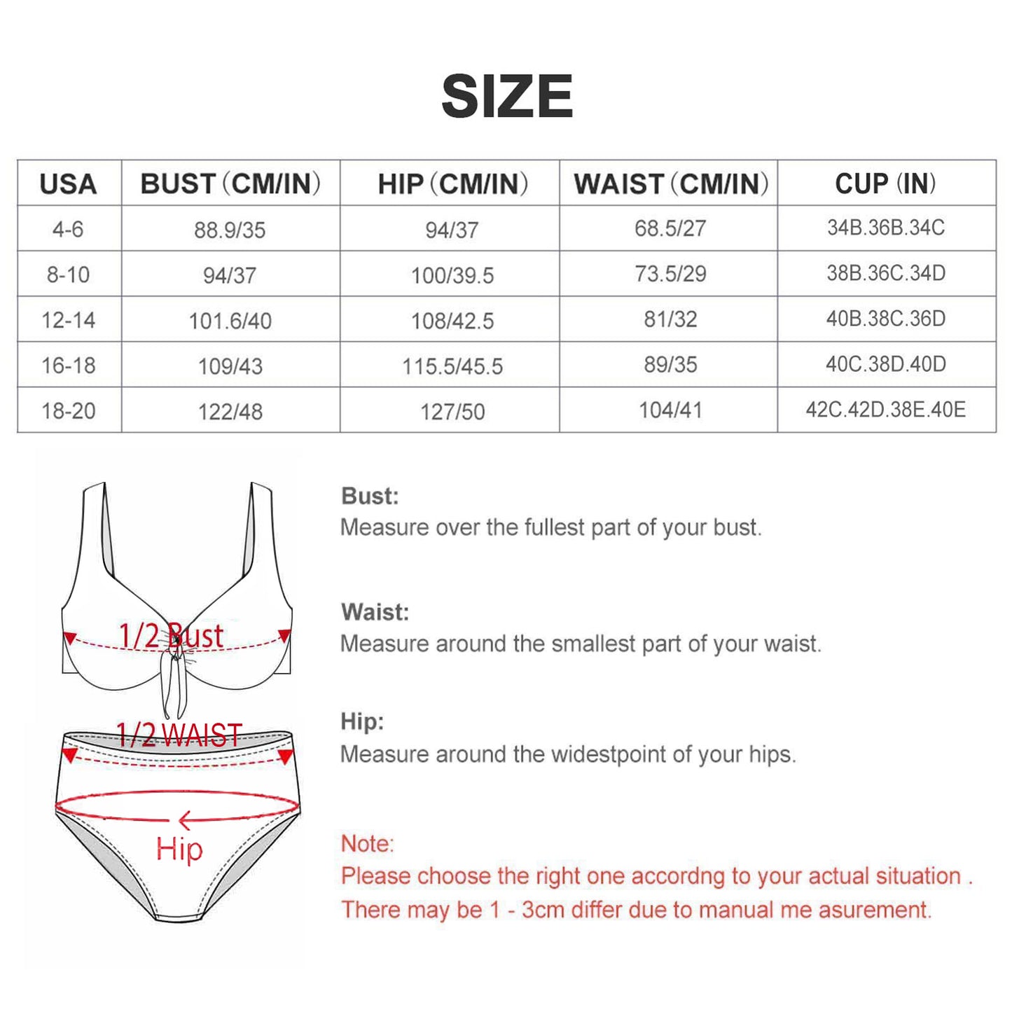 Bikini Talle Alto Personalizado | Control Abdomen y Lazo Frontal
