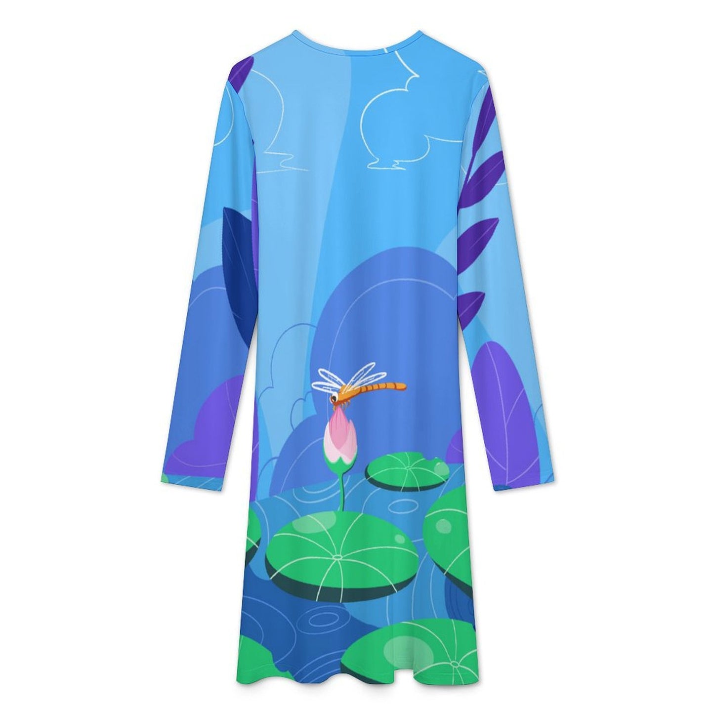 Vestido Personalizado con Foto para Mujer | Manga Larga y Falda Amplia