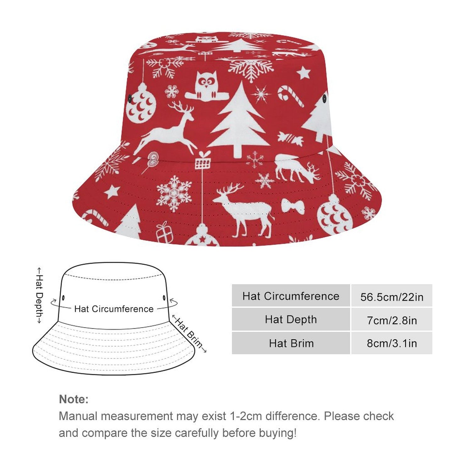 Sombrero de Pescador con 5 Fotos | Crea tu Bucket Hat Collage