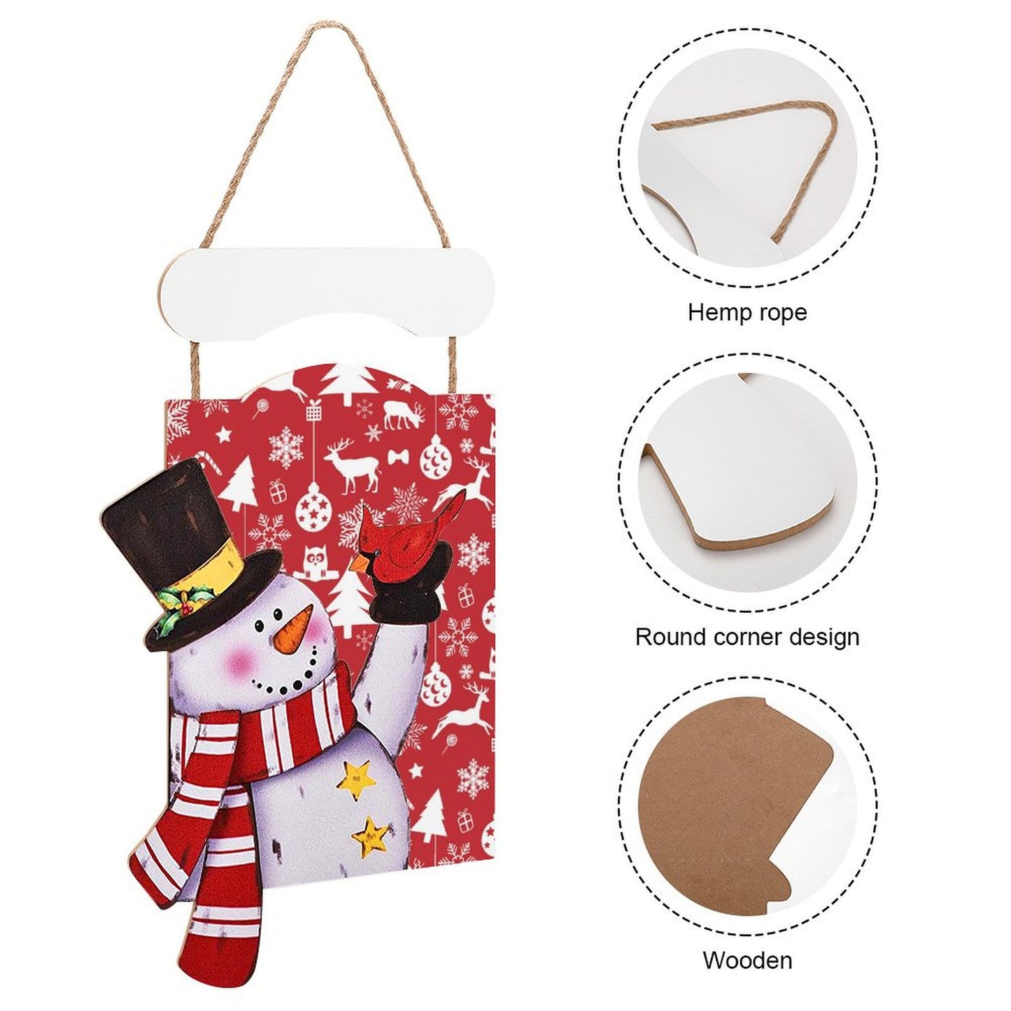 Transforma tu Espacio con un Cuadro de Madera Navideño Personalizado