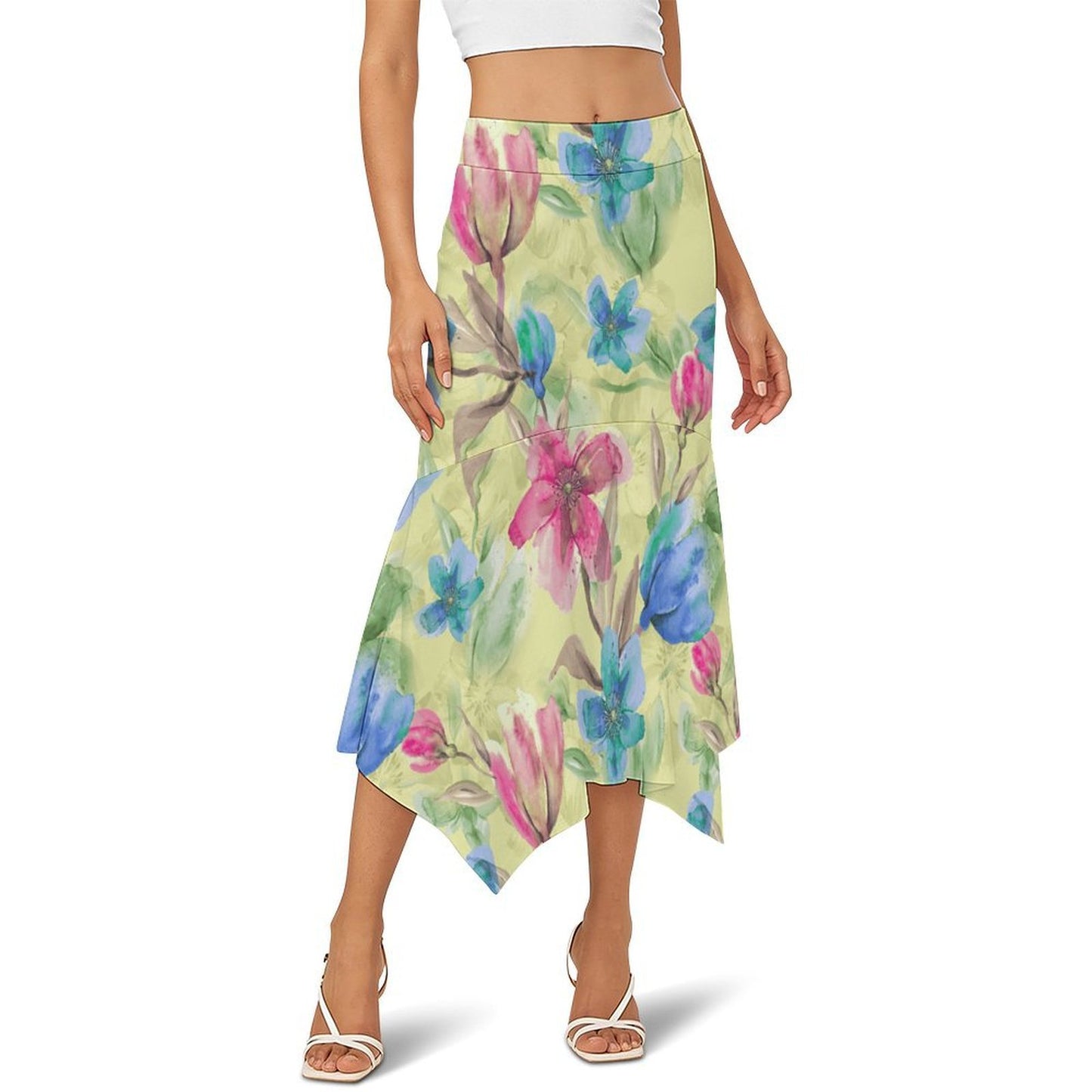 Bell-shaped Hemmed Skirt 1 (177)