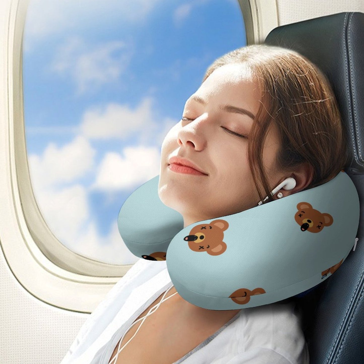 Almohada de Viaje Personalizada | Cojín de Memory Foam para Cuello