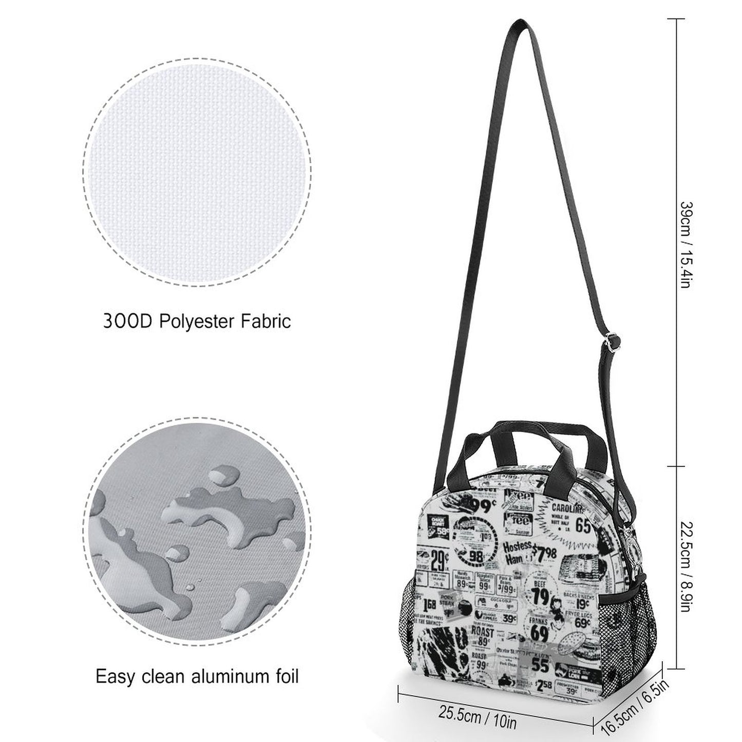 Lonchera Térmica Cruzada Personalizada | Bolsa de Almuerzo Manos Libres