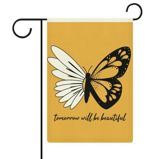 Bandera de Lino para Jardín | La Firma Rústica para tu Obra Maestra