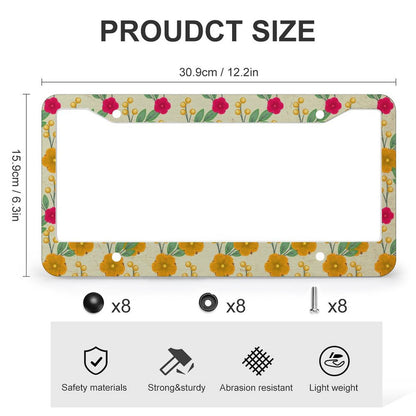 Set de Portaplacas Personalizados de Aluminio | Para Placa Americana