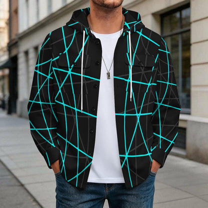 Chamarra Camisa con Capucha Personalizable para Hombre
