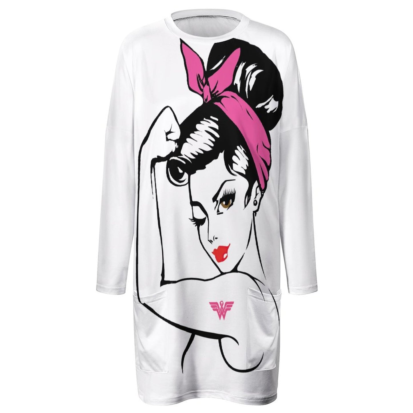 Sudadera Túnica Larga con Bolsillos | Oversize para Leggings 2XS-6XL