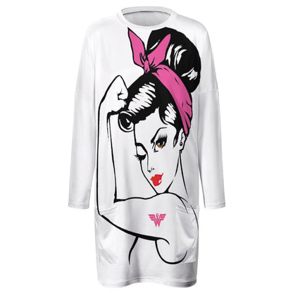 Sudadera Túnica Larga con Bolsillos | Oversize para Leggings 2XS-6XL