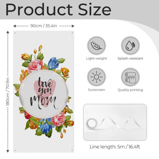 Banner Decorativo Personalizado con Foto | Lona para Puerta 90x180cm