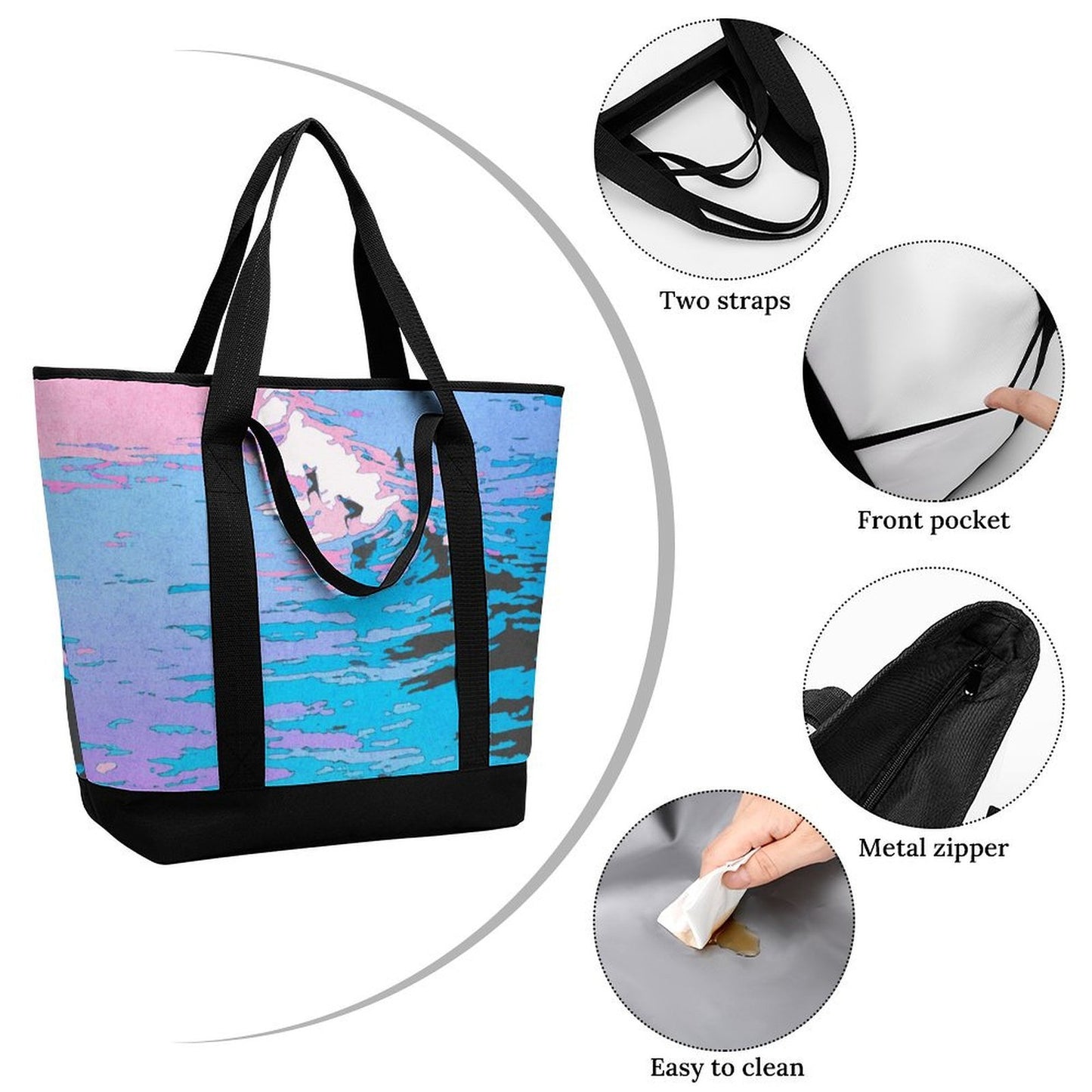 Bolsa de Compras Térmica Personalizada de Gran Capacidad y Plegable