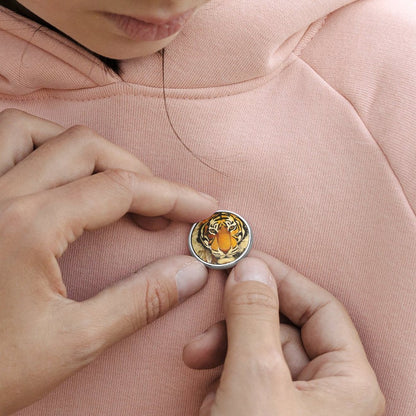 Pin Metálico Redondo Personalizado | Prendedor Clásico de 1 Pulgada