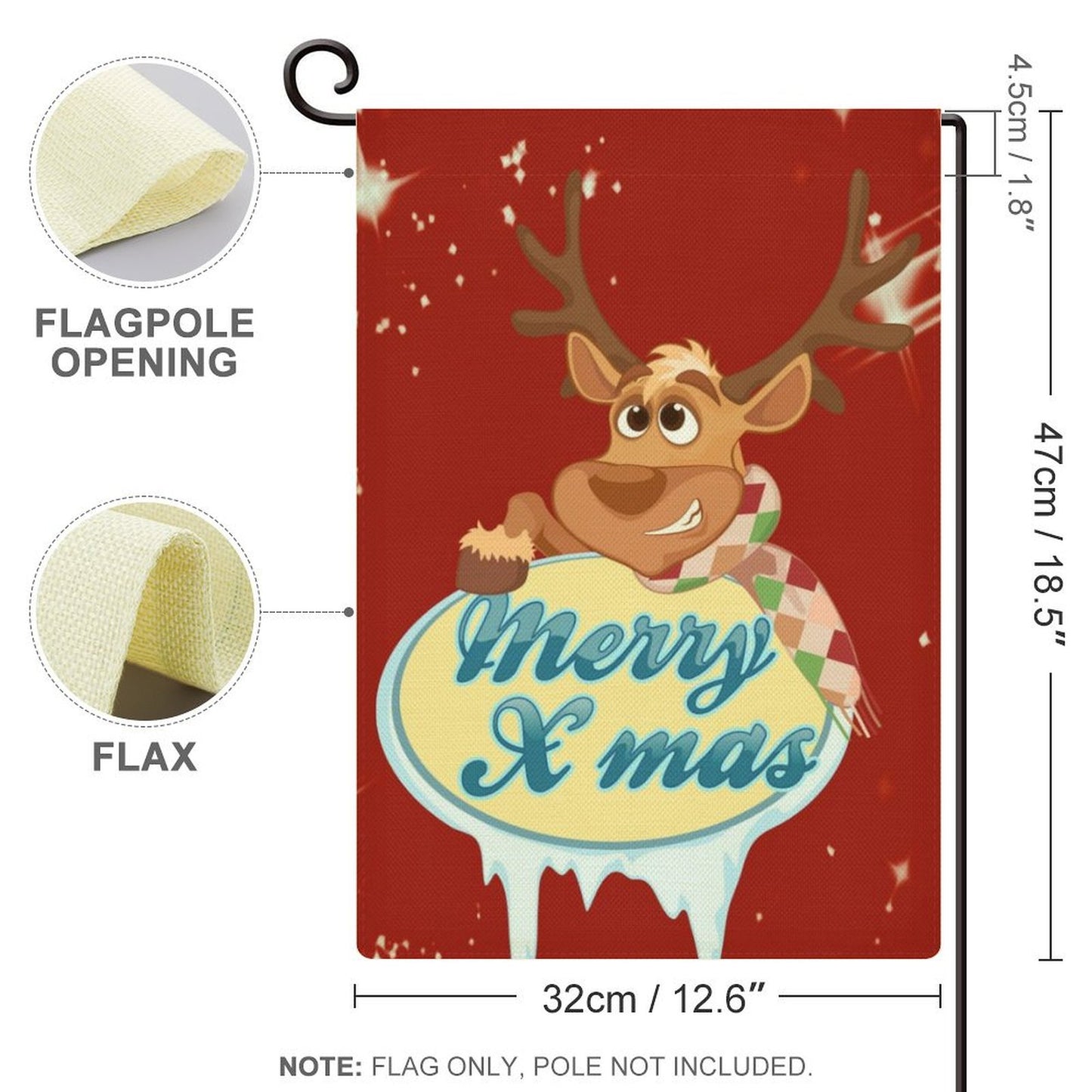 Bandera de Lino para Jardín | La Firma Rústica para tu Obra Maestra