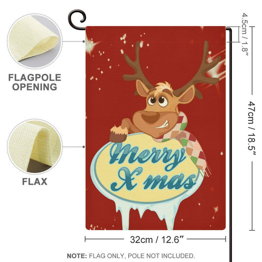 Bandera de Lino para Jardín | La Firma Rústica para tu Obra Maestra