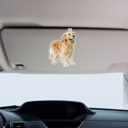 Clip Personalizado para Visera de Auto - Organizador de Acrílico con Tu Foto