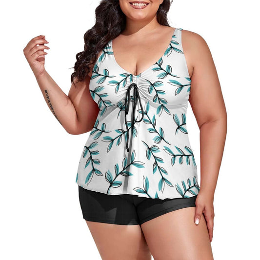 Mujeres Curvy en la Playa | Tankini con Short a tu Estilo