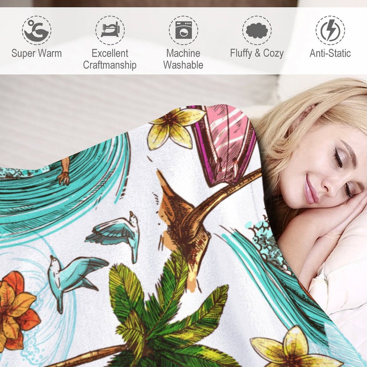 Manta Personalizada Franela 330g | Suave, Cálida y Anti-Peeling