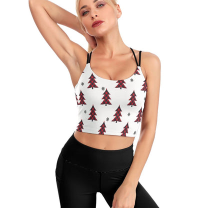 Top Deportivo Crop 2-en-1 | Sin Varillas + Relleno S-2XL