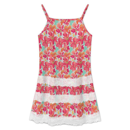 Vestido Lencero Midi con Encaje Personalizado | Estilo Y2K