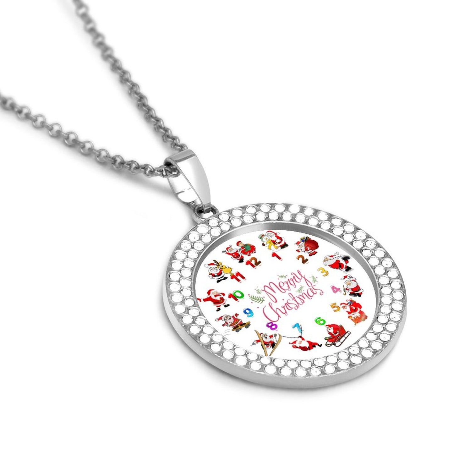 Collar con Foto Personalizada y Brillantes | Joyería Hip-Hop Mujer