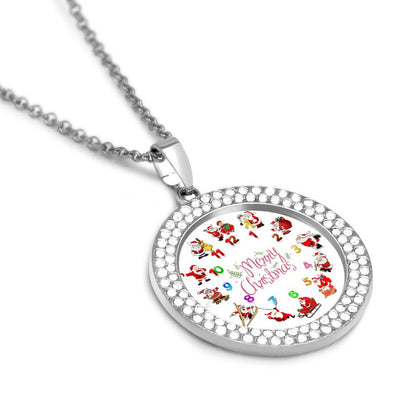 Collar con Foto Personalizada y Brillantes | Joyería Hip-Hop Mujer