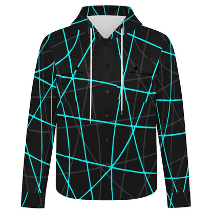 Chamarra Camisa con Capucha Personalizable para Hombre