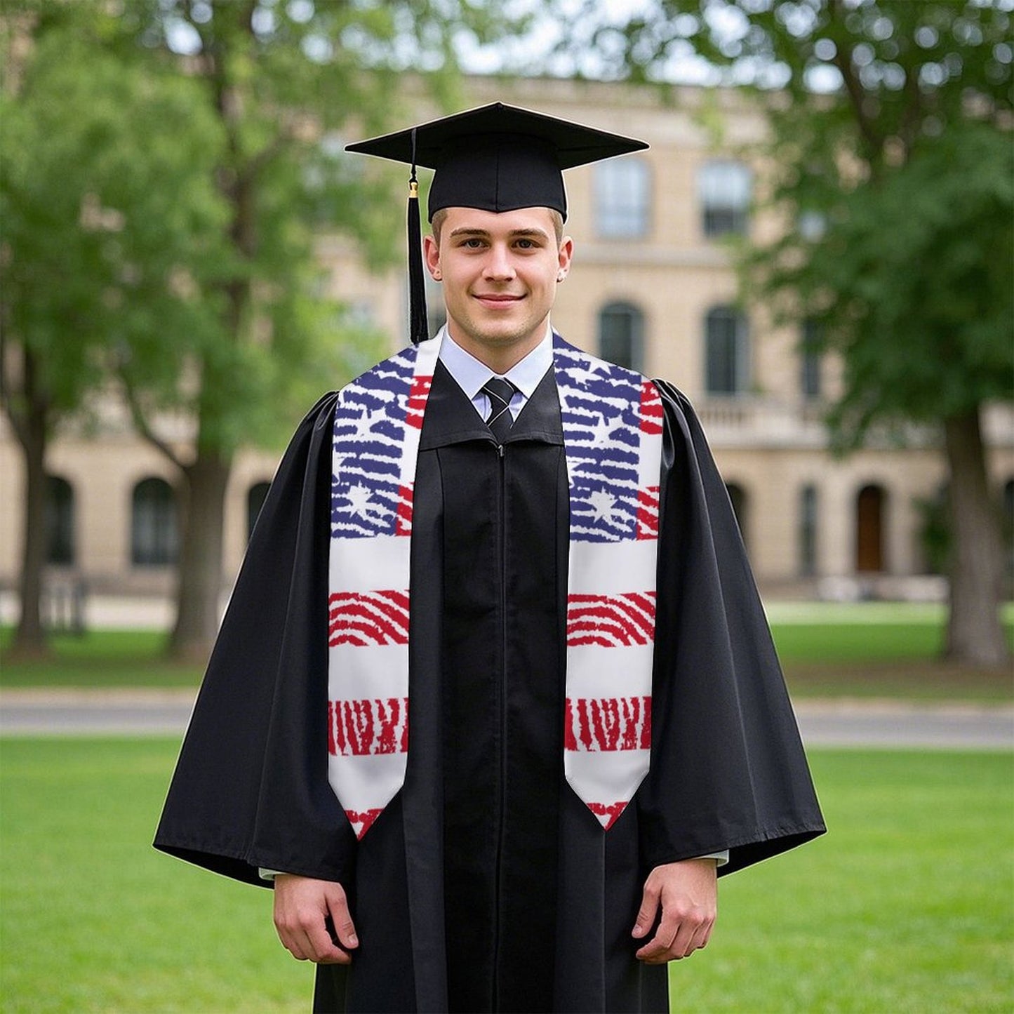 Estola de Graduación en V Personalizada | El Testimonio de Tu Triunfo