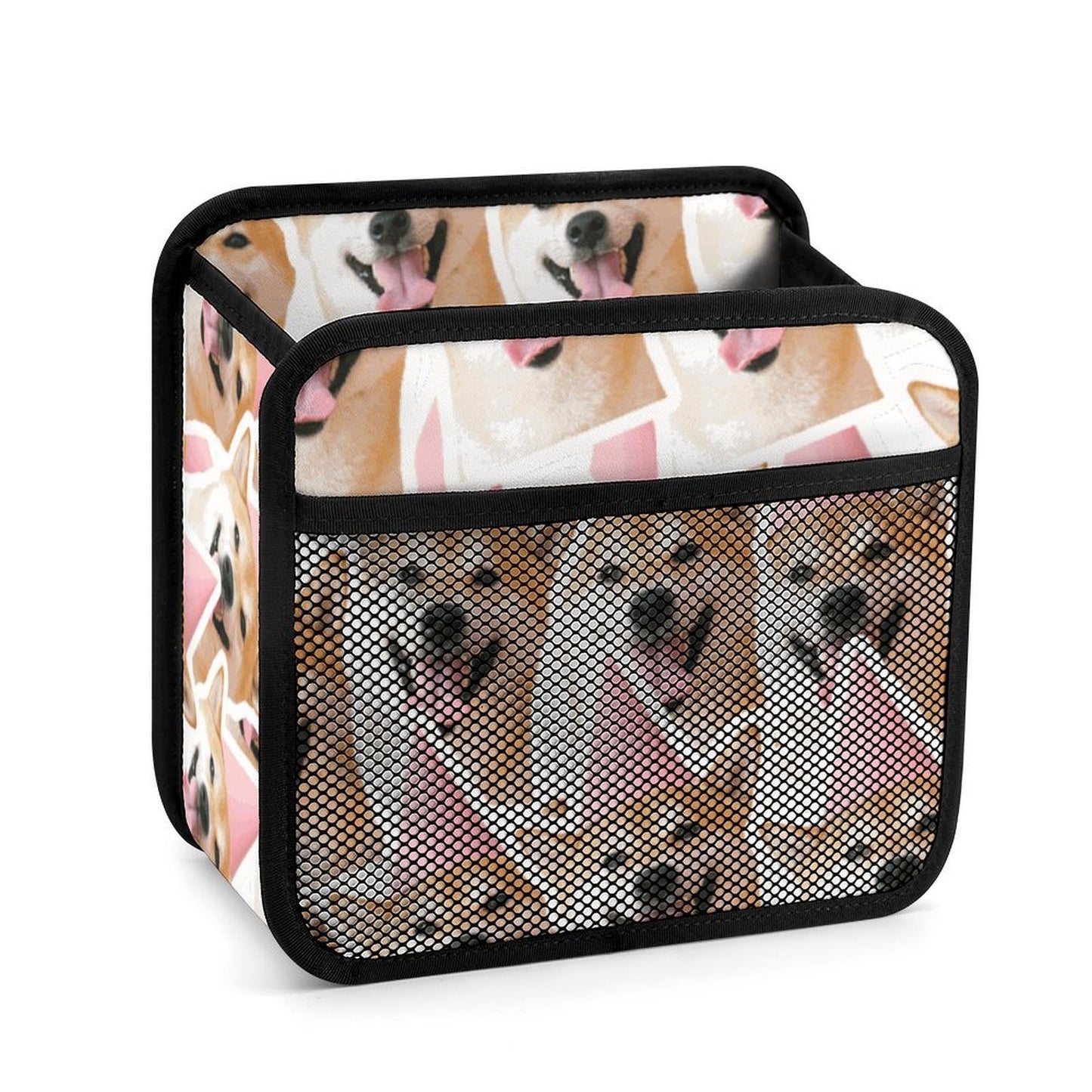 Organizador para asiento de auto personalizable en piel sintética PU con bolsillo de malla