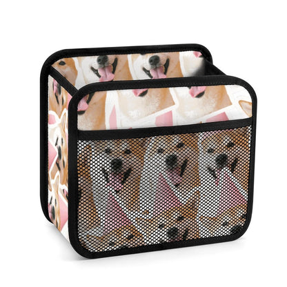 Organizador para asiento de auto personalizable en piel sintética PU con bolsillo de malla